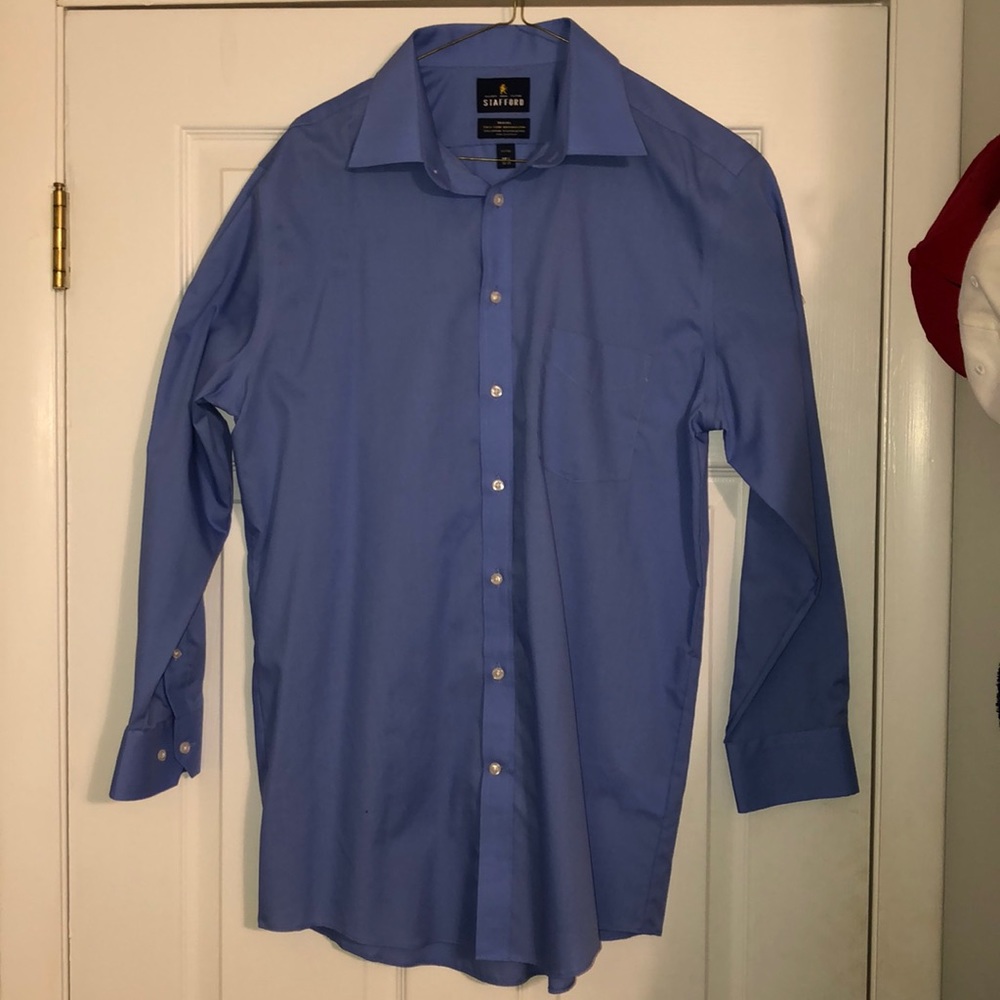 Stanford Travel Easy-Care Broadcloth Dress Shirt